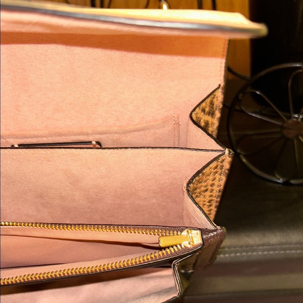Coach Light Pink and Dark Brown Crossbody Bag - Picture 14 of 16